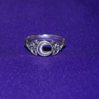 Celtic Moon Silver Ring